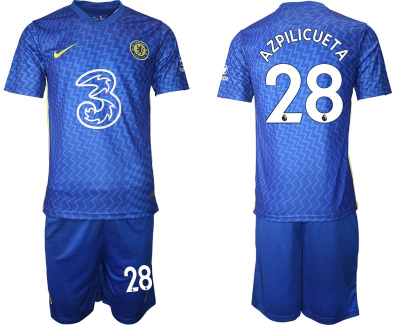 Men 2021-2022 Club Chelsea FC home blue #28 Nike Soccer Jersey->chelsea jersey->Soccer Club Jersey